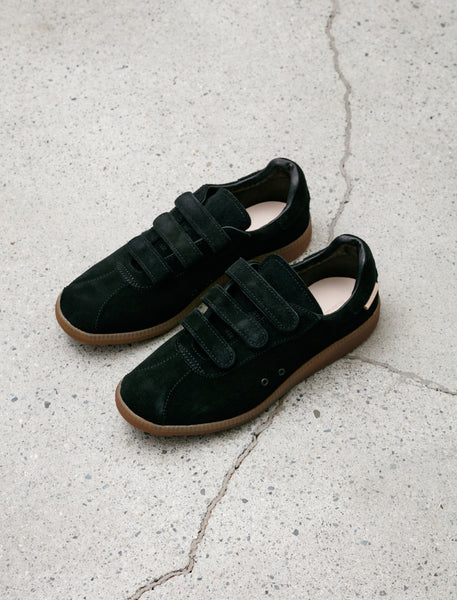 Hender Scheme Tストラップスウェードシューズ Hender Scheme / エンダースキーマ | T strap - Black | 通販 - 正規