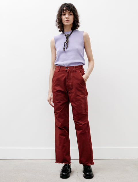 Worker Pants Heavy Twill Brick Red