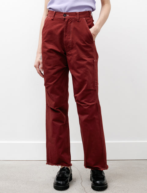 Worker Pants Heavy Twill Brick Red