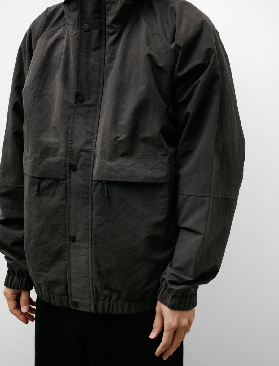 Herluf Wave Dye Nylon Windbreaker Black - Image 2