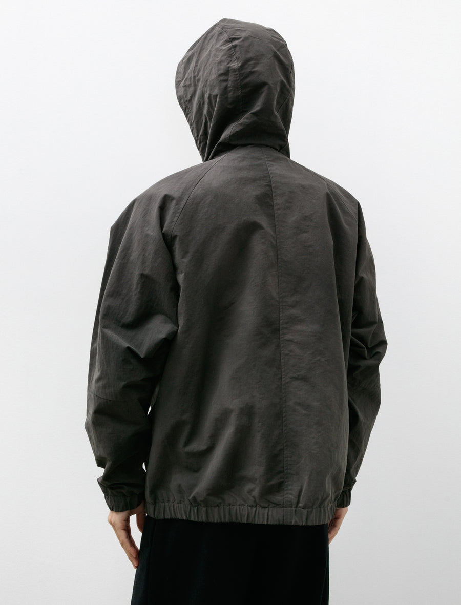 Herluf Wave Dye Nylon Windbreaker Black - Image 5