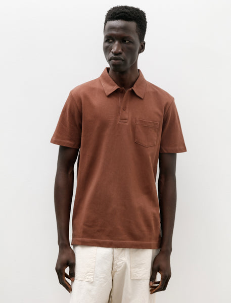 26SS ANCELLM L/S POLO BROWN サイズ2 L/S POLO(BROWN) – ANCELLM