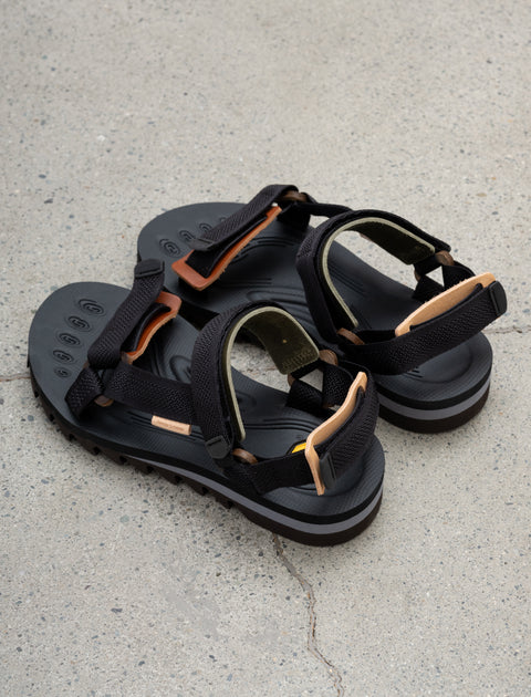 Hender Scheme Webb Leather Sport Sandals Multi Brown