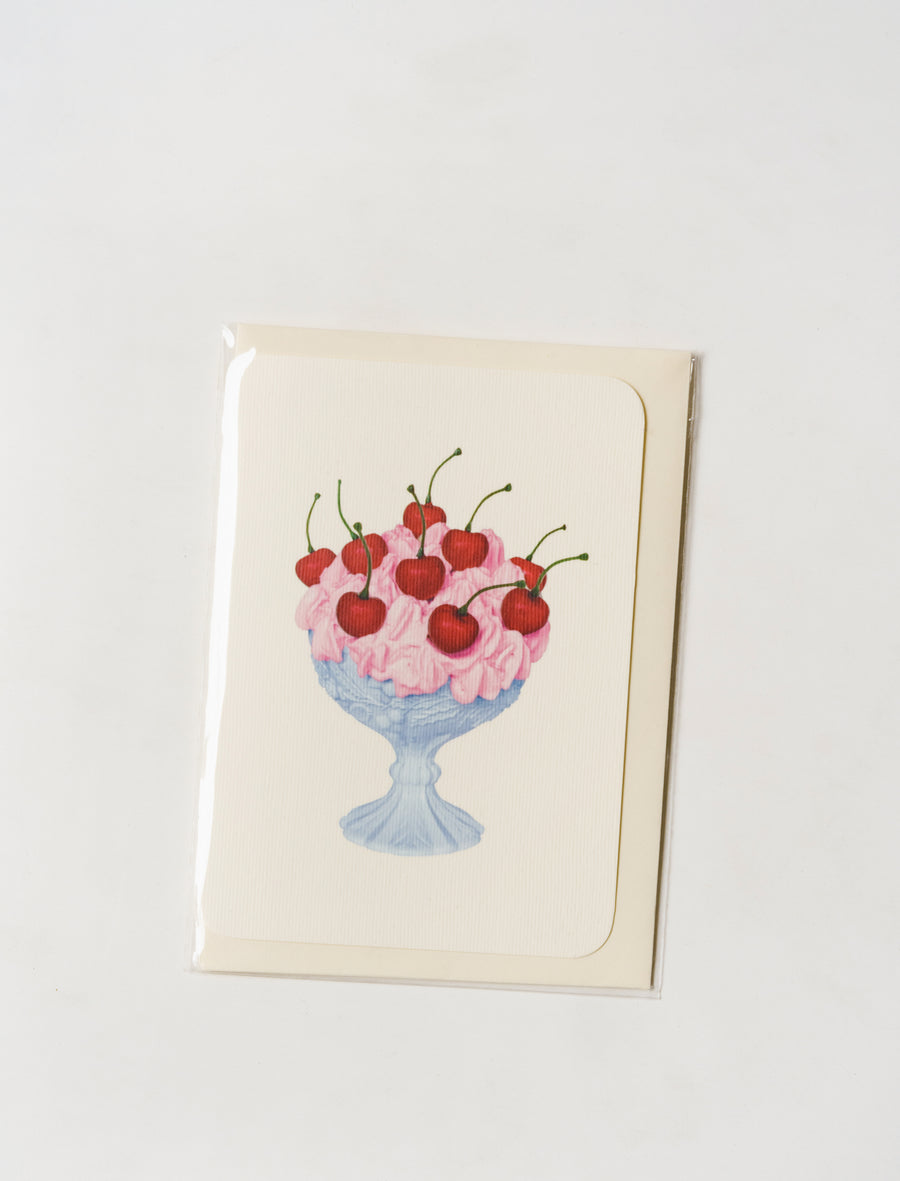 Greeting Card Strawberry Chantilly Cream - Image 1