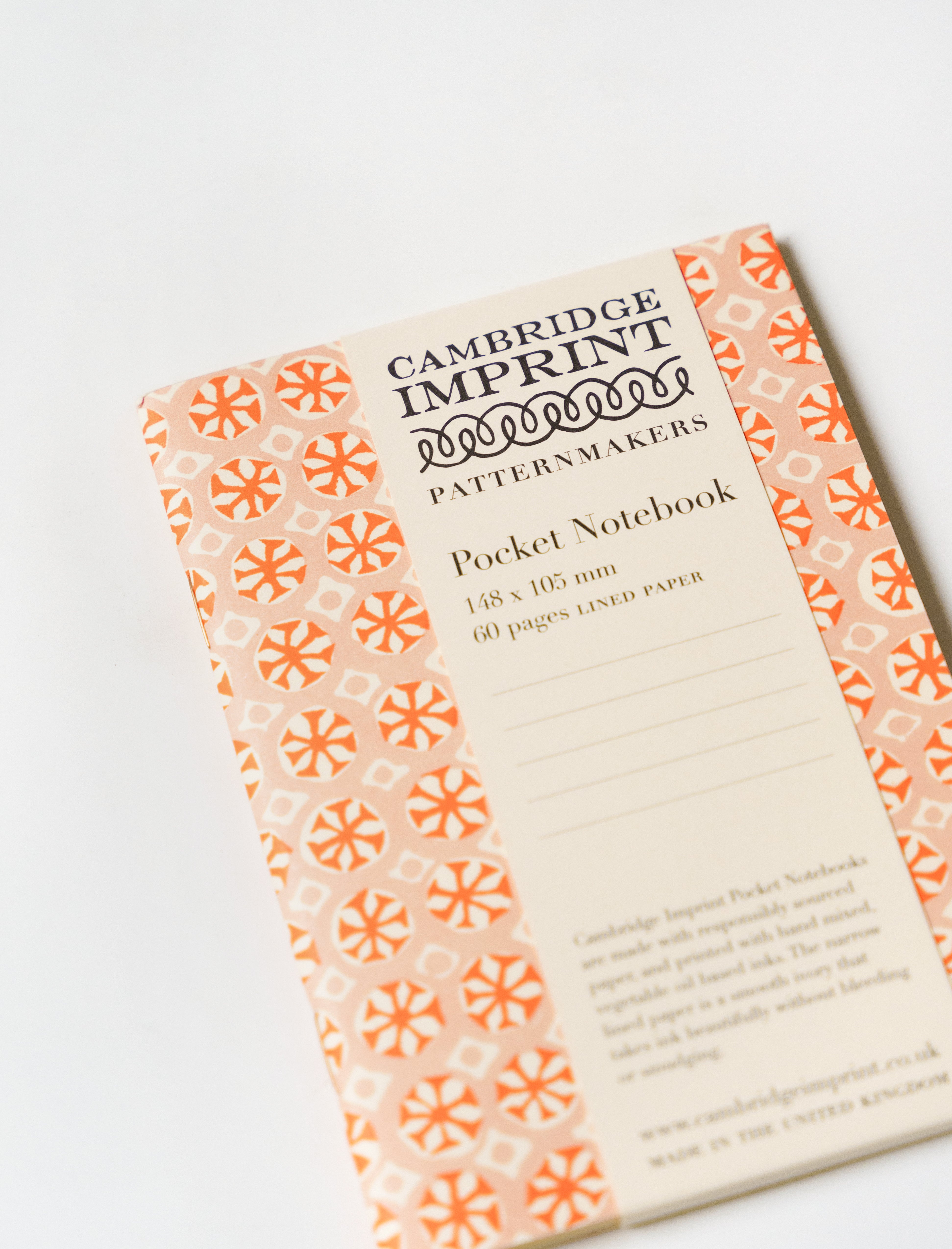 Cambridge Imprint Pocket Notebook Wave Sea Urchin Neon