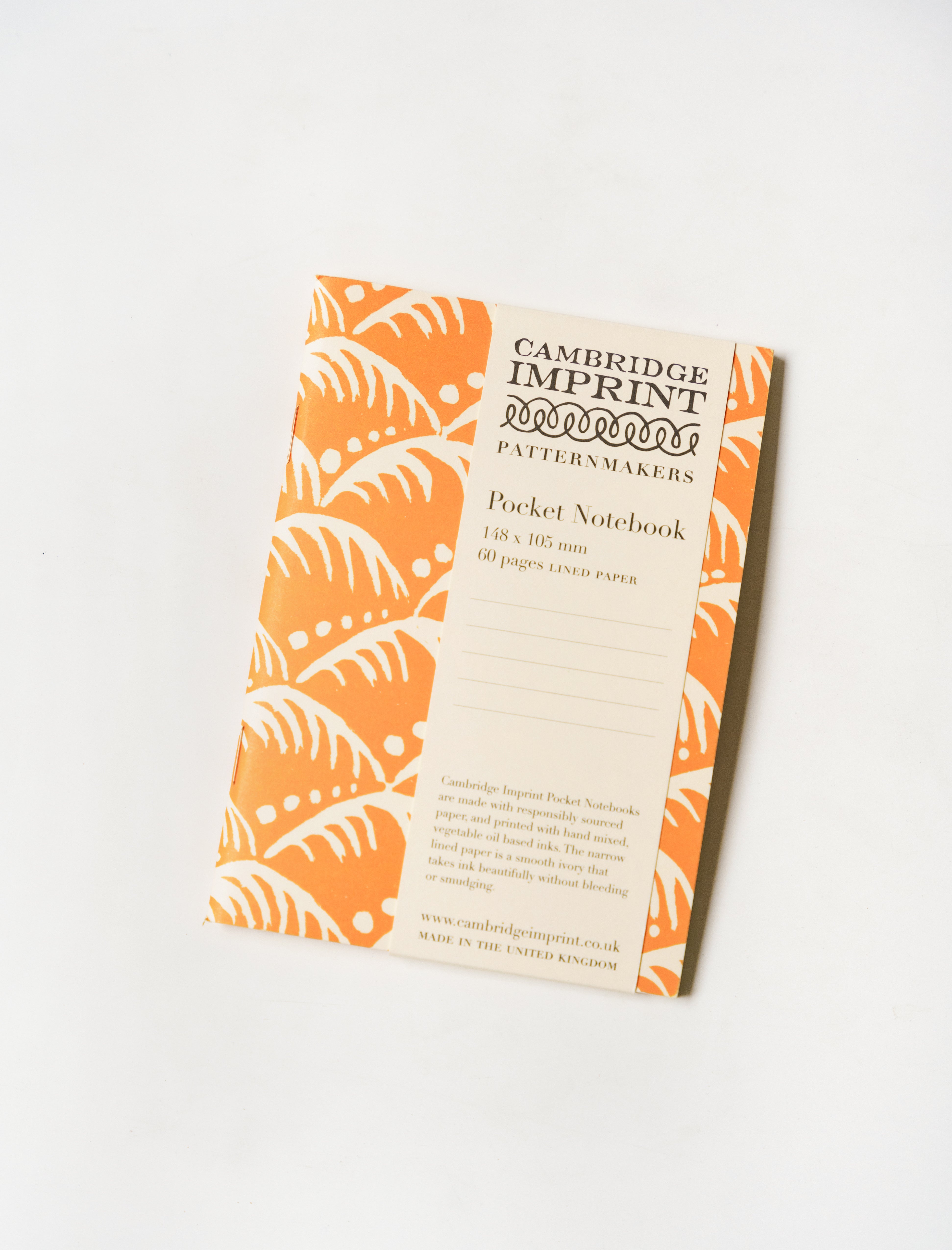 Cambridge Imprint Pocket Notebook Wave Blood Orange