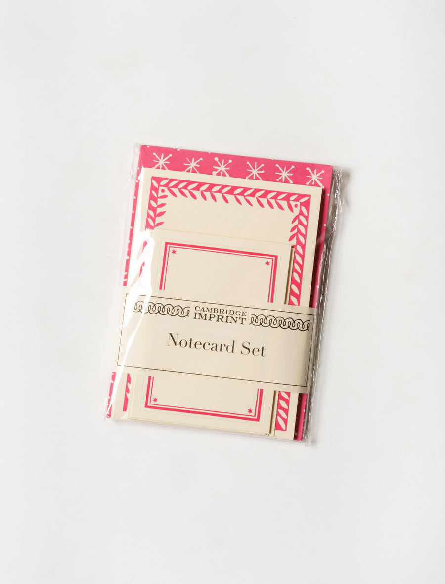 Set of Notecards and Envelopes Magenta - Image 1