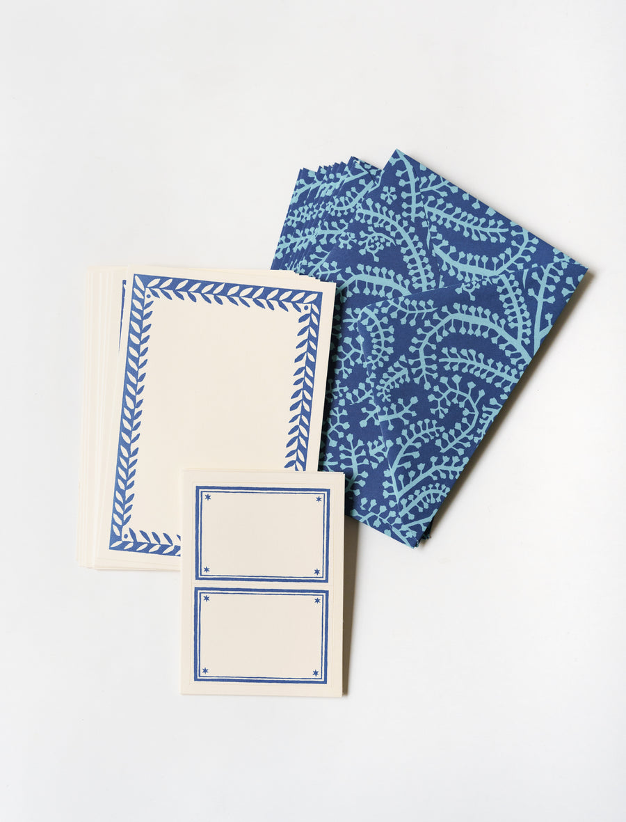 Set of Notecards and Envelopes Cyanotype - Image 2