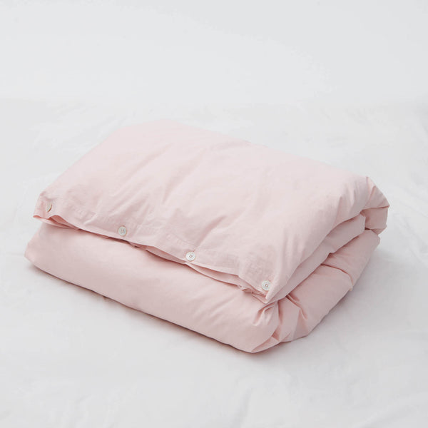 Tekla Percale Double Duvet Cover Petal Pink – Neighbour