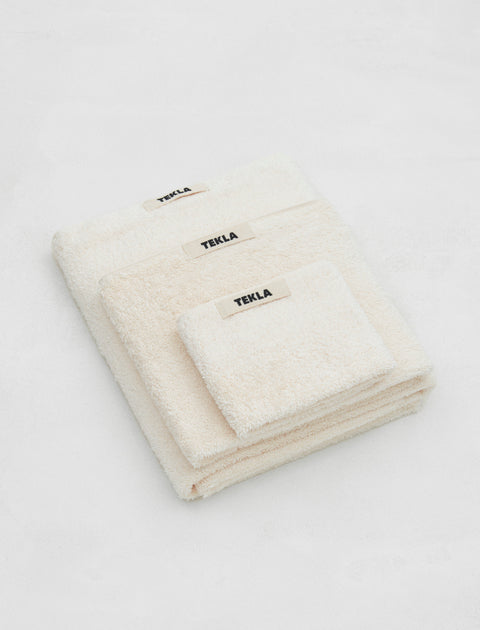 Tekla Terry Towel Solid Ivory
