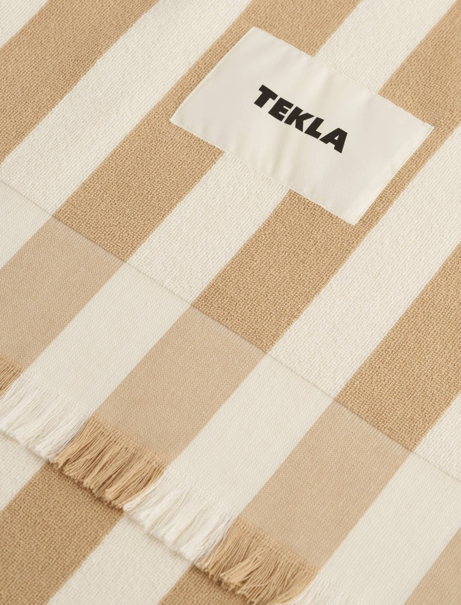 Beach Towel Almond Stripes - Image 2