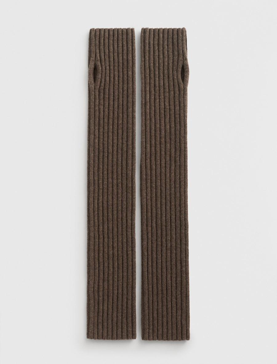 TEKLA Cashmere Arm Warmer Soil Brown - Image 1