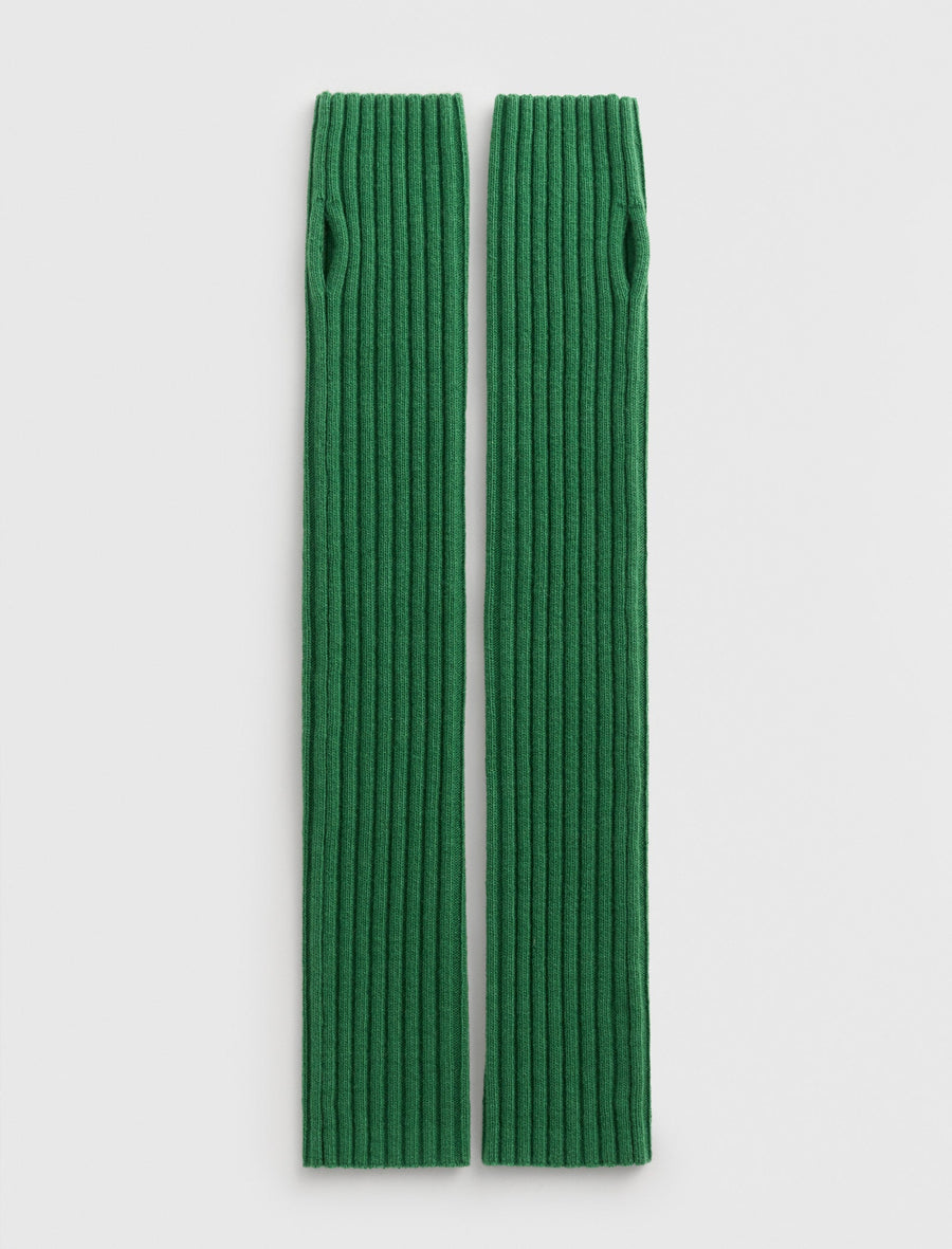 TEKLA Cashmere Arm Warmer Forest Green - Image 1