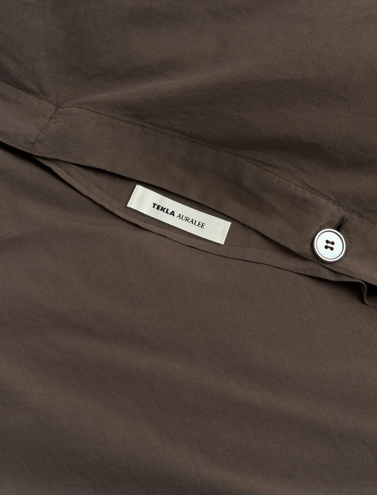 AURALEE Double Duvet Cover Soil Brown