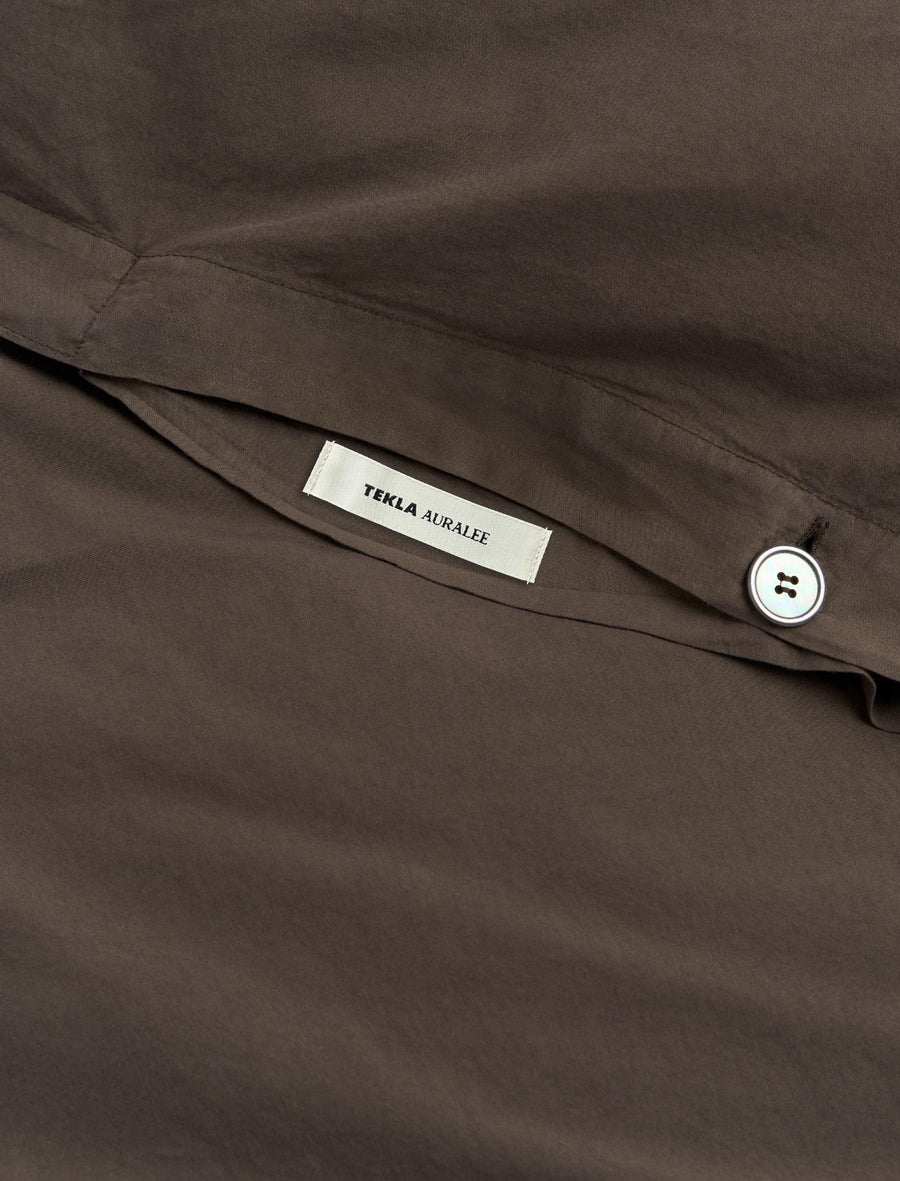AURALEE Double Duvet Cover Soil Brown - Image 2