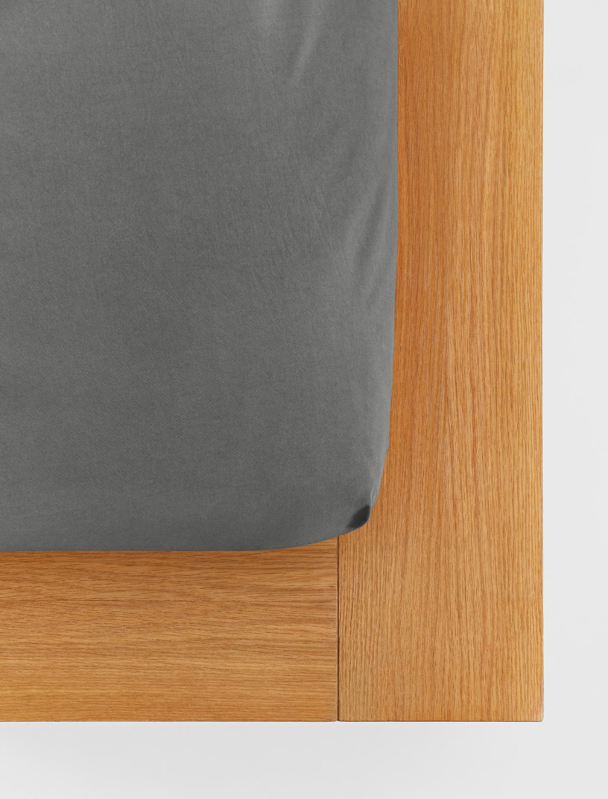 Percale Fitted Sheet Dark Taupe