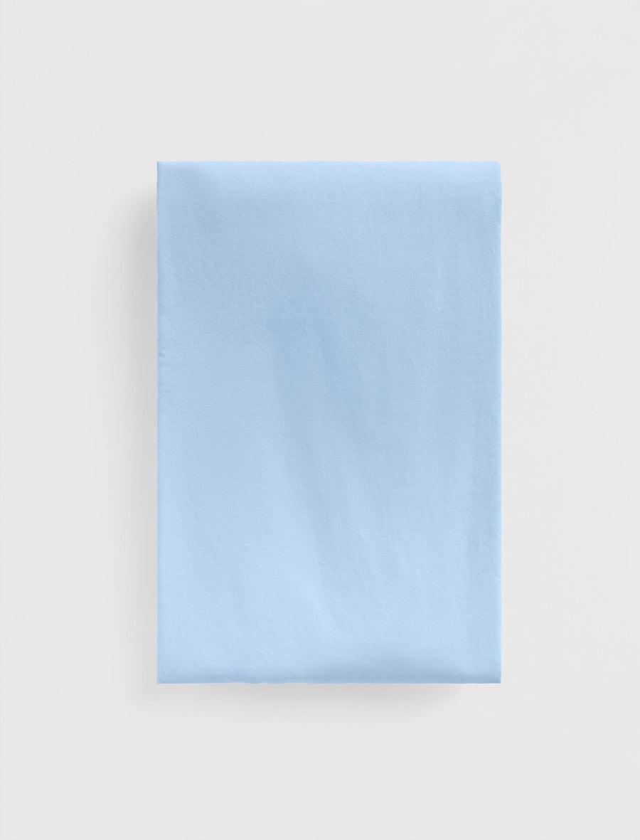 Percale Fitted Sheet Island Blue - Image 2