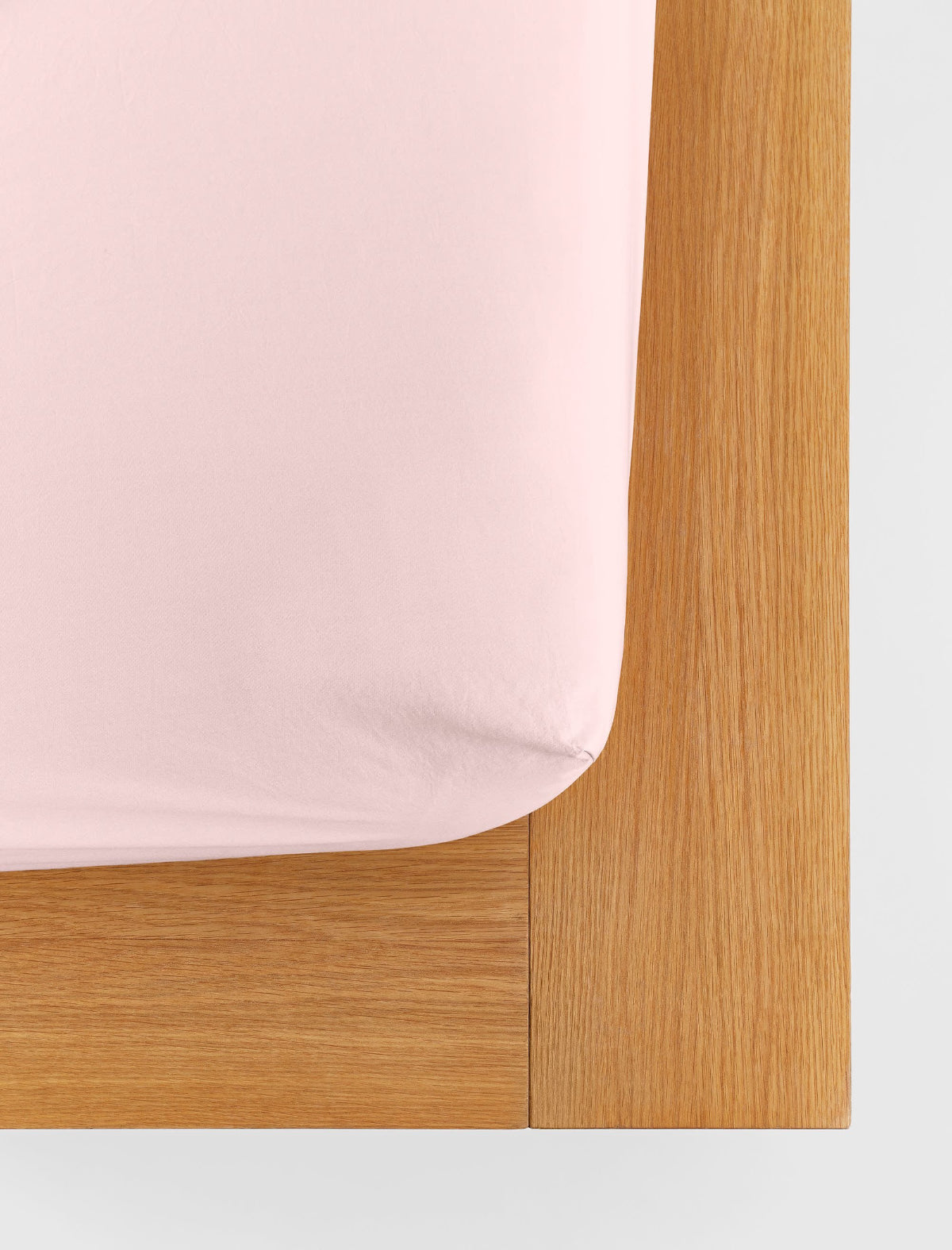 Percale Fitted Sheet Petal Pink