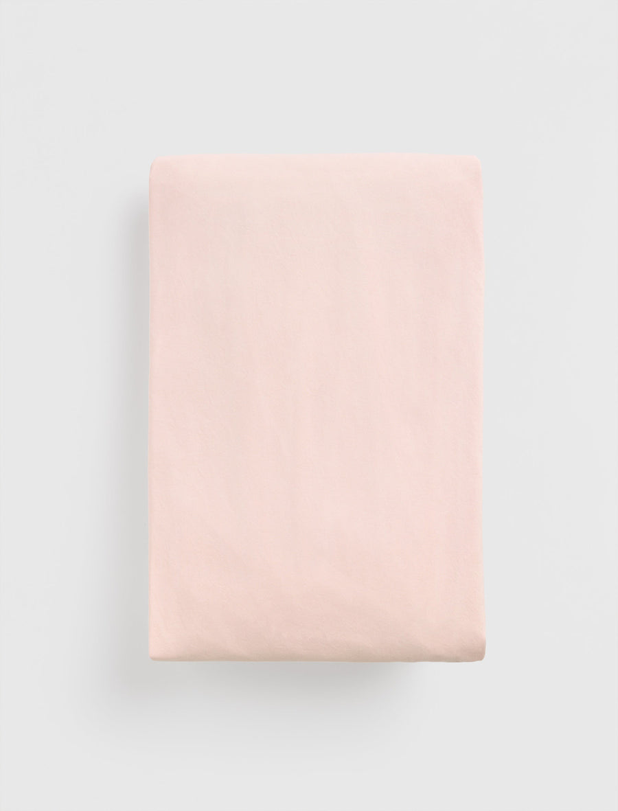Percale Fitted Sheet Petal Pink - Image 2