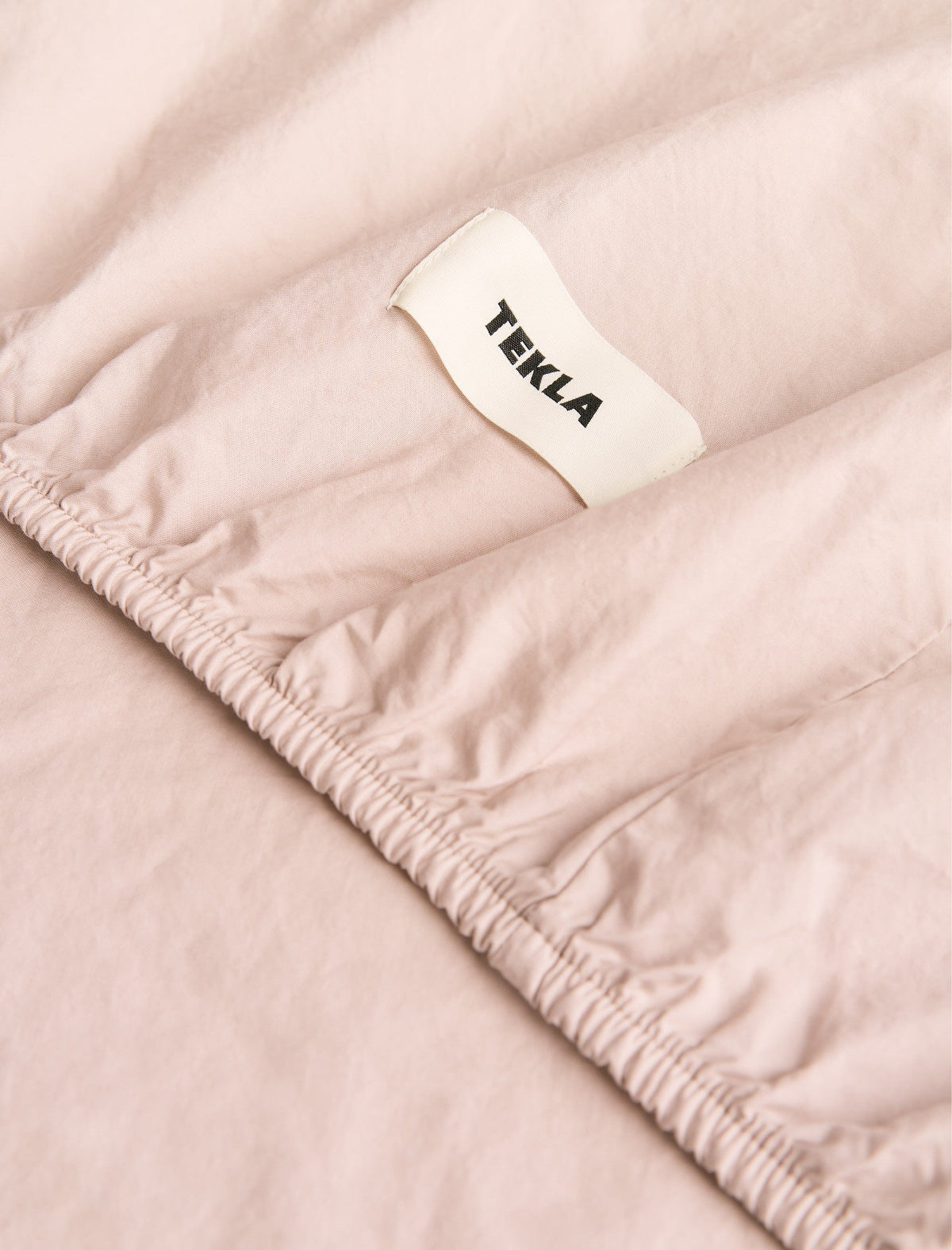 Percale Fitted Sheet Petal Pink