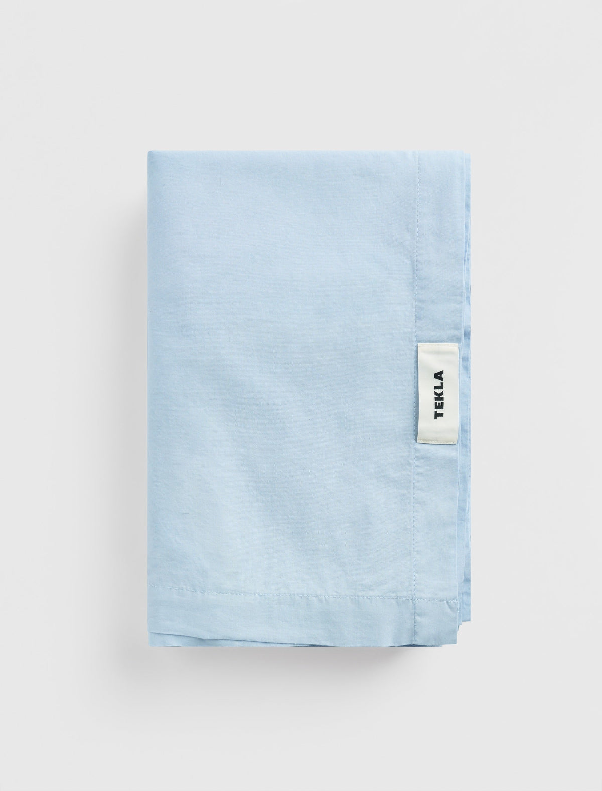 Percale Flat Sheet Morning Blue