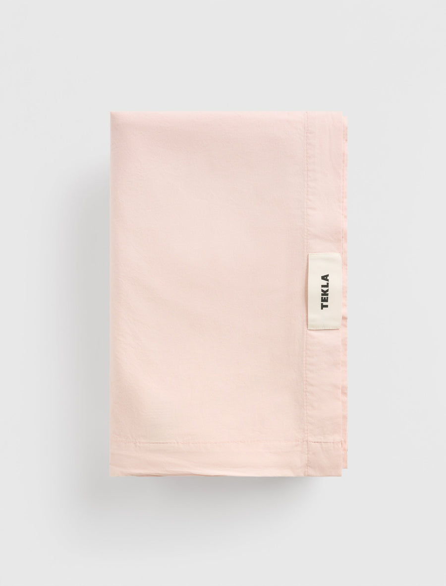 Percale Flat Sheet Petal Pink - Image 1