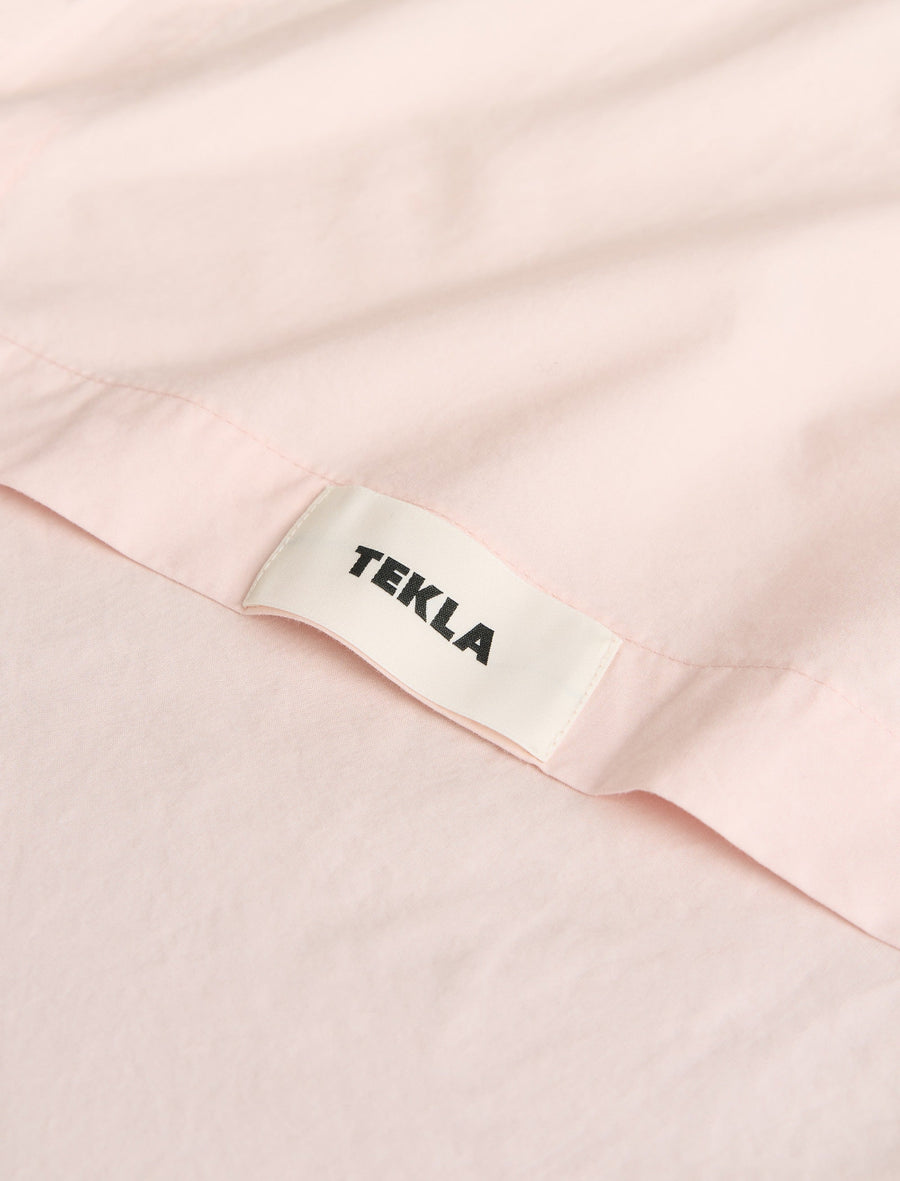 Percale Flat Sheet Petal Pink - Image 2