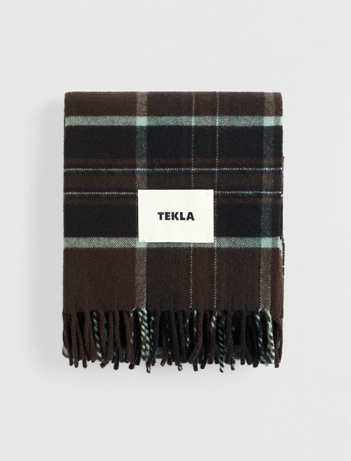Lambswool Blanket with Fringes Fearn Plaid