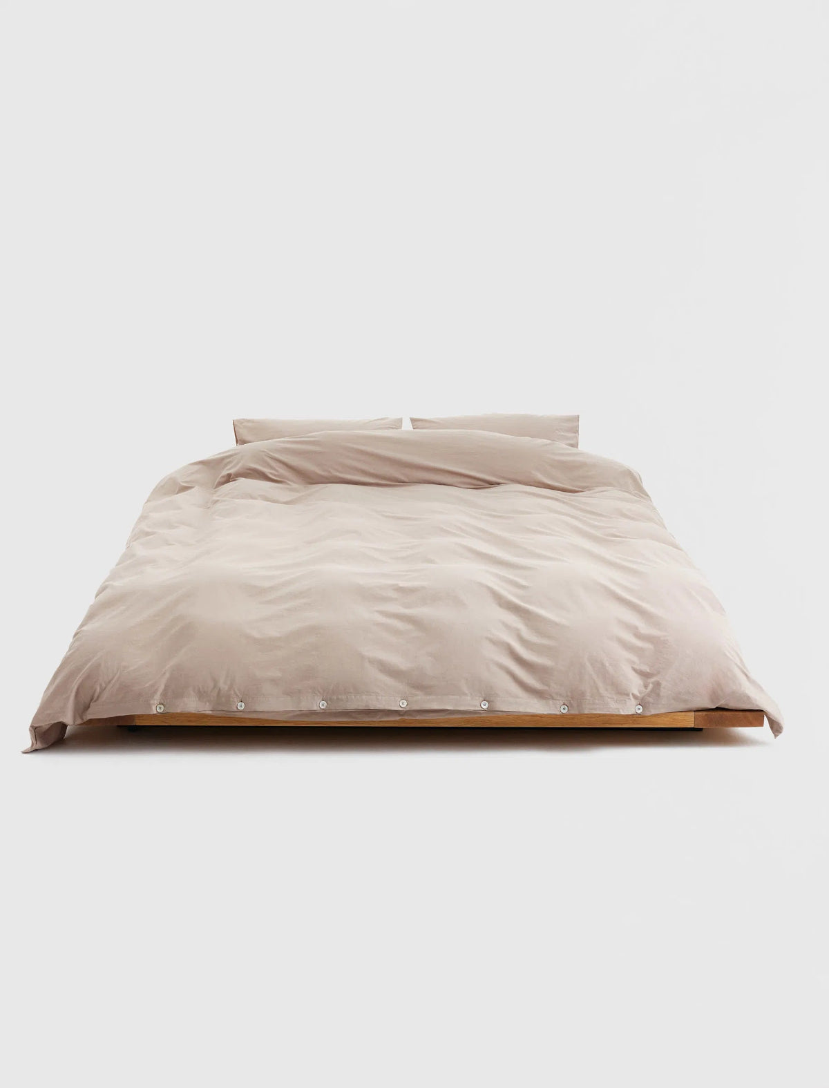 Percale Double Duvet Cover Clay