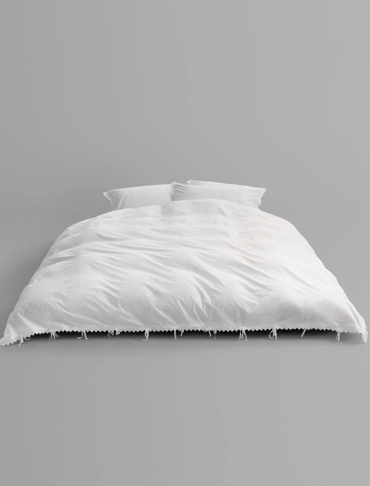 Anaïs Broderie Anglaise Double Duvet Cover White