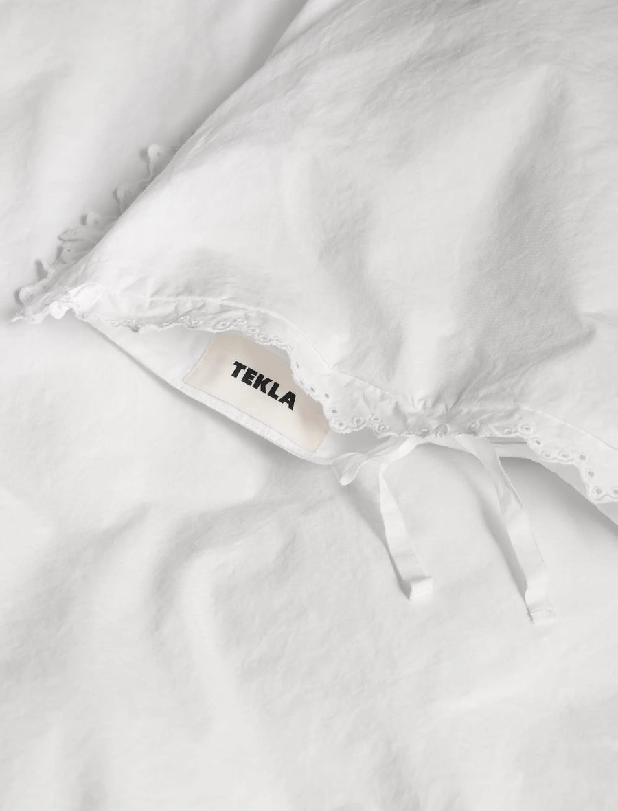Anaïs Broderie Anglaise Double Duvet Cover White - Image 2
