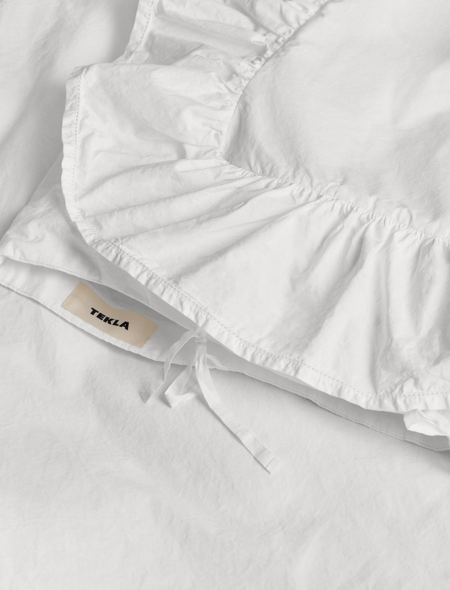Percale Double Duvet Cover Elodie Broderie Anglaise Broken White - Image 2