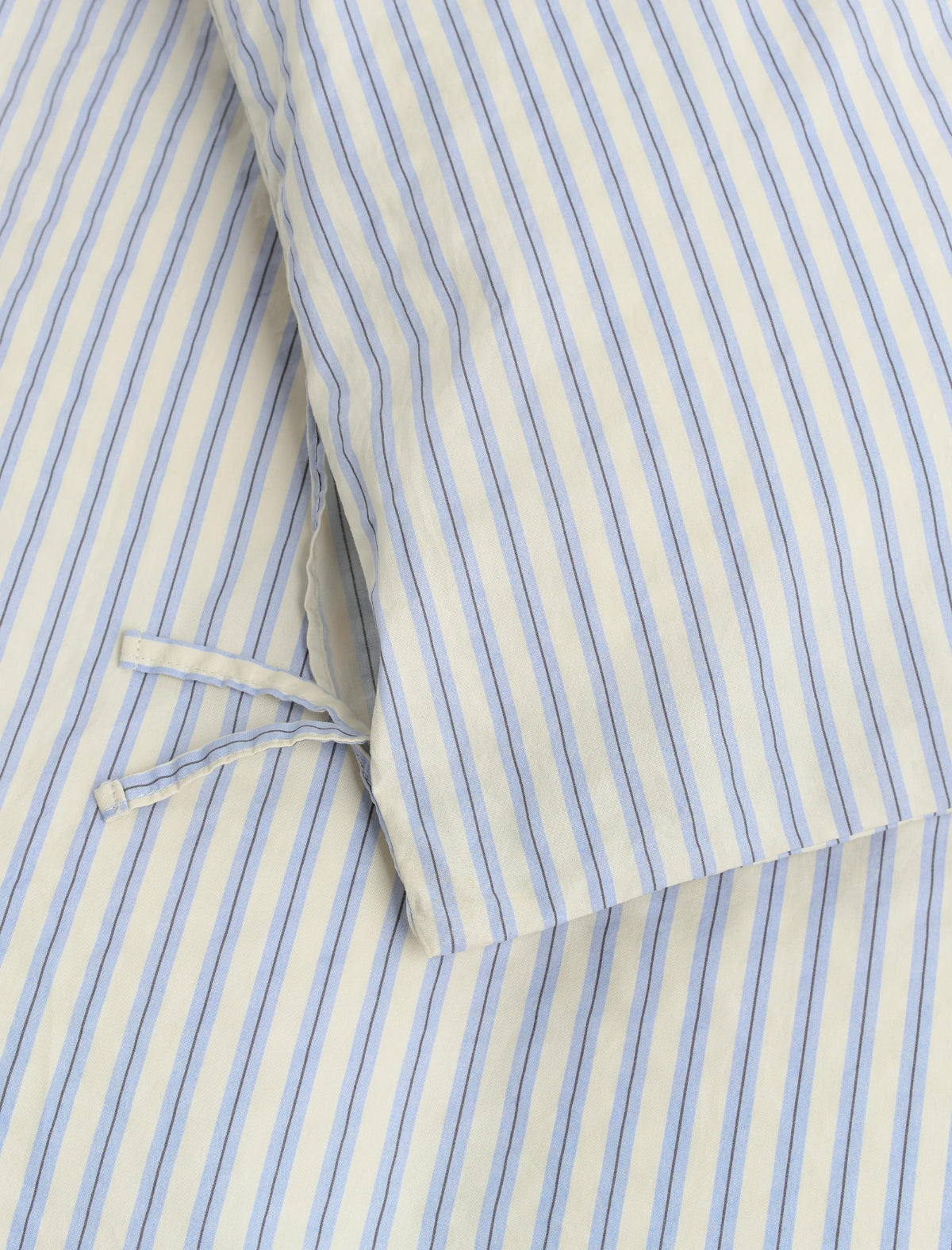 Percale Double Duvet Cover Flint Stripes