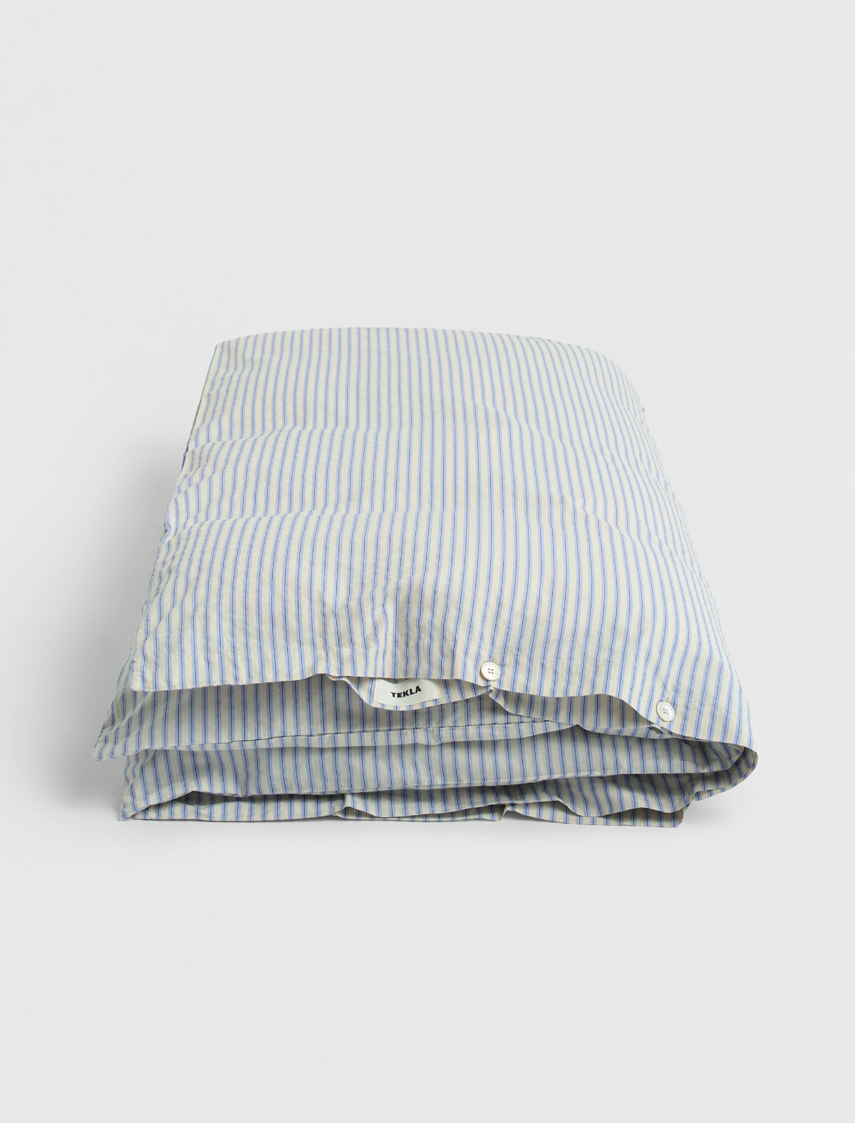 Percale Double Duvet Cover Flint Stripes