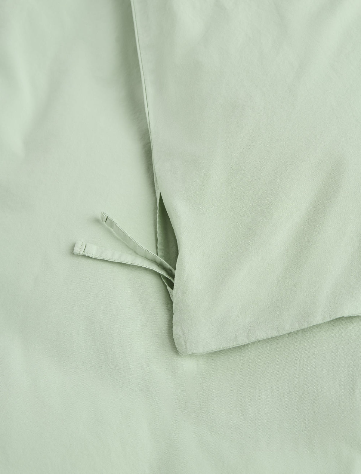 Percale Double Duvet Cover Powder Green