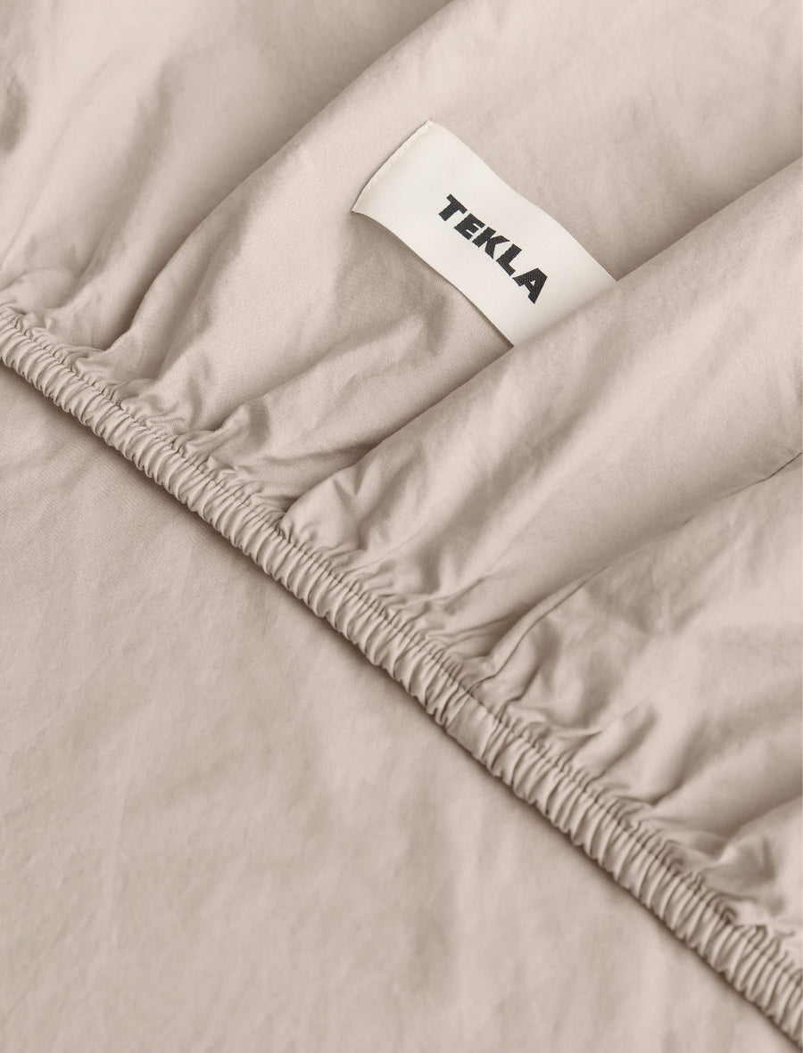 Percale Fitted Sheet Clay - Image 3