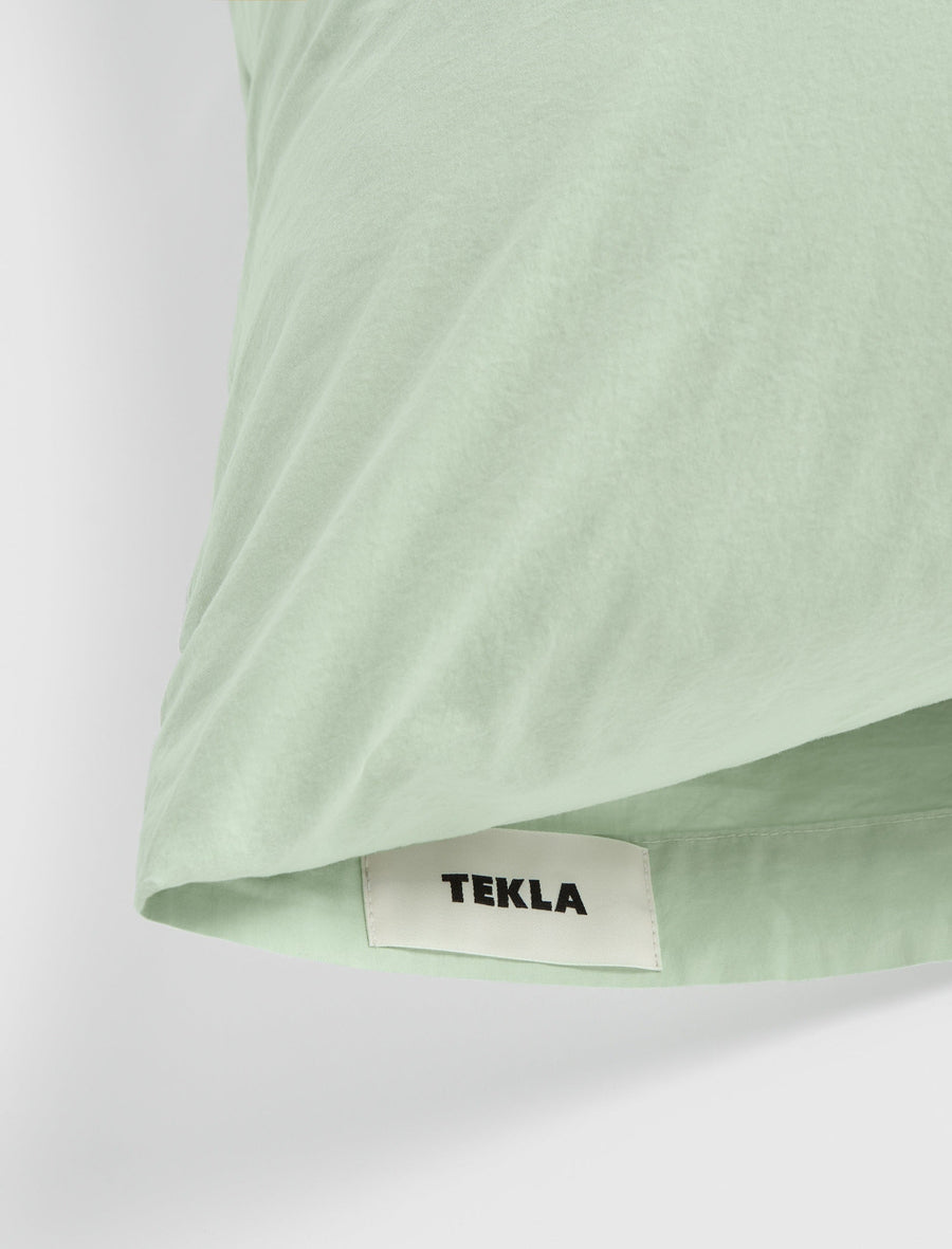 Percale Pillow Sham Powder Green - Image 2