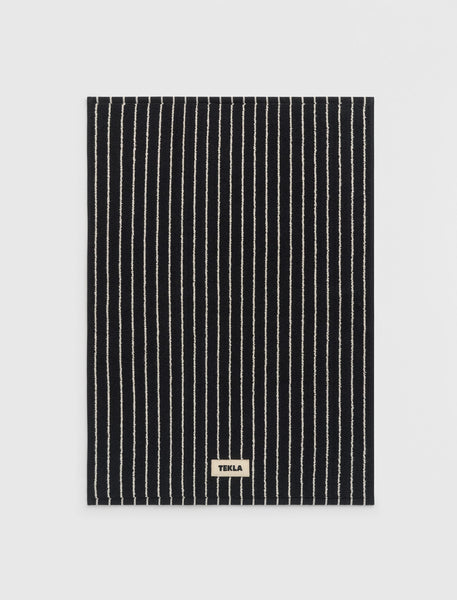 Tekla Heavyweight Cotton Bath Mat Black Stripes – Neighbour