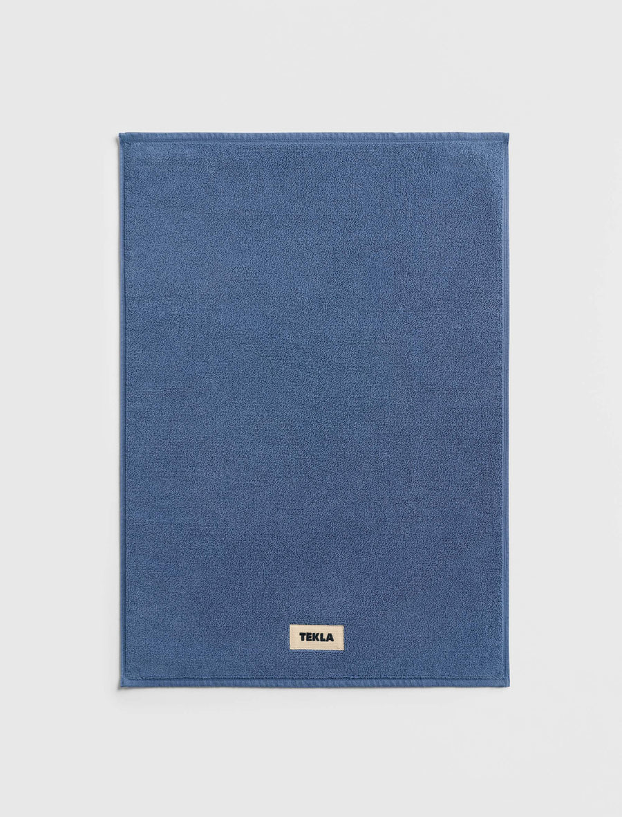 Heavyweight Cotton Bath Mat Storm Blue - Image 1