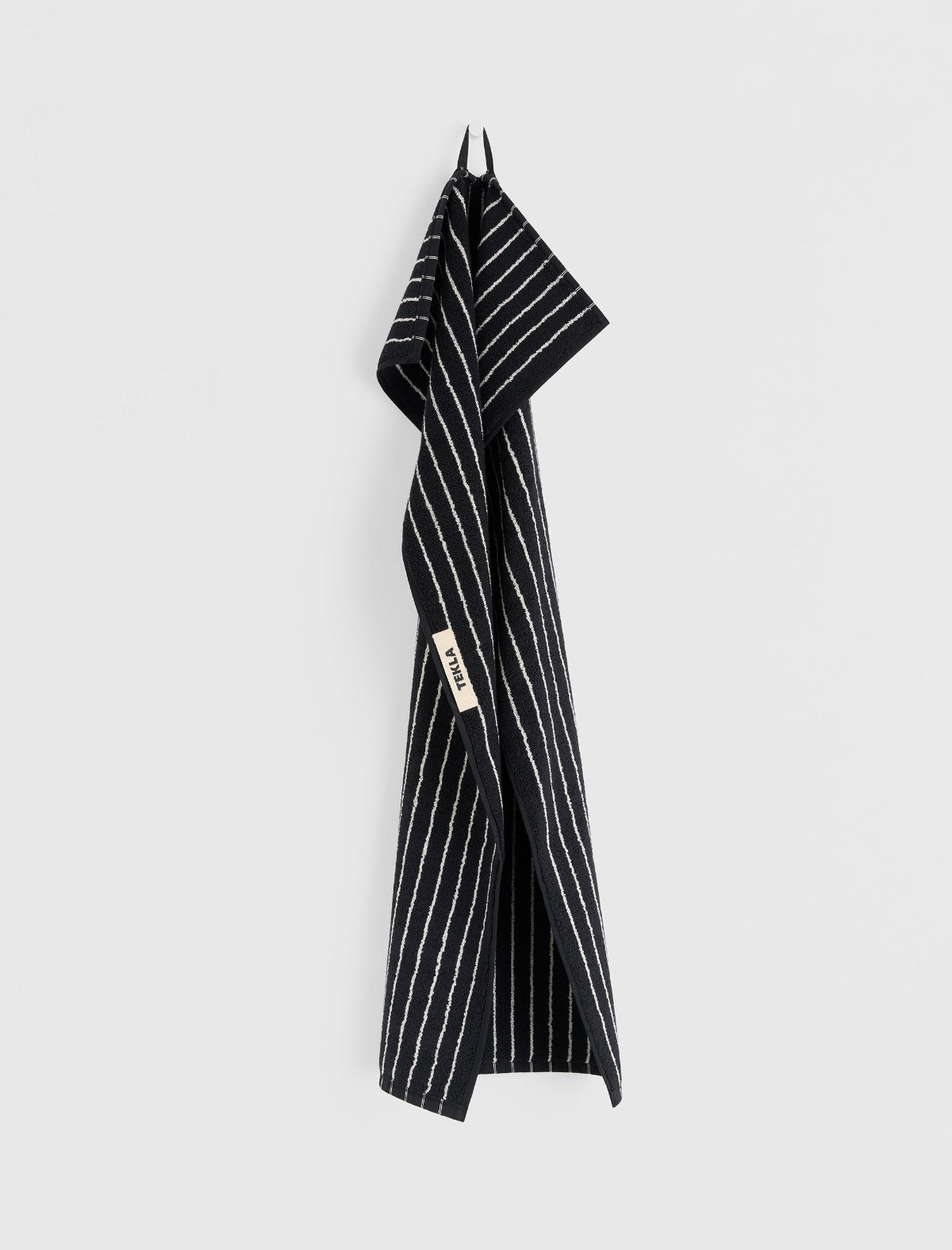 Terry Towel Black Stripes