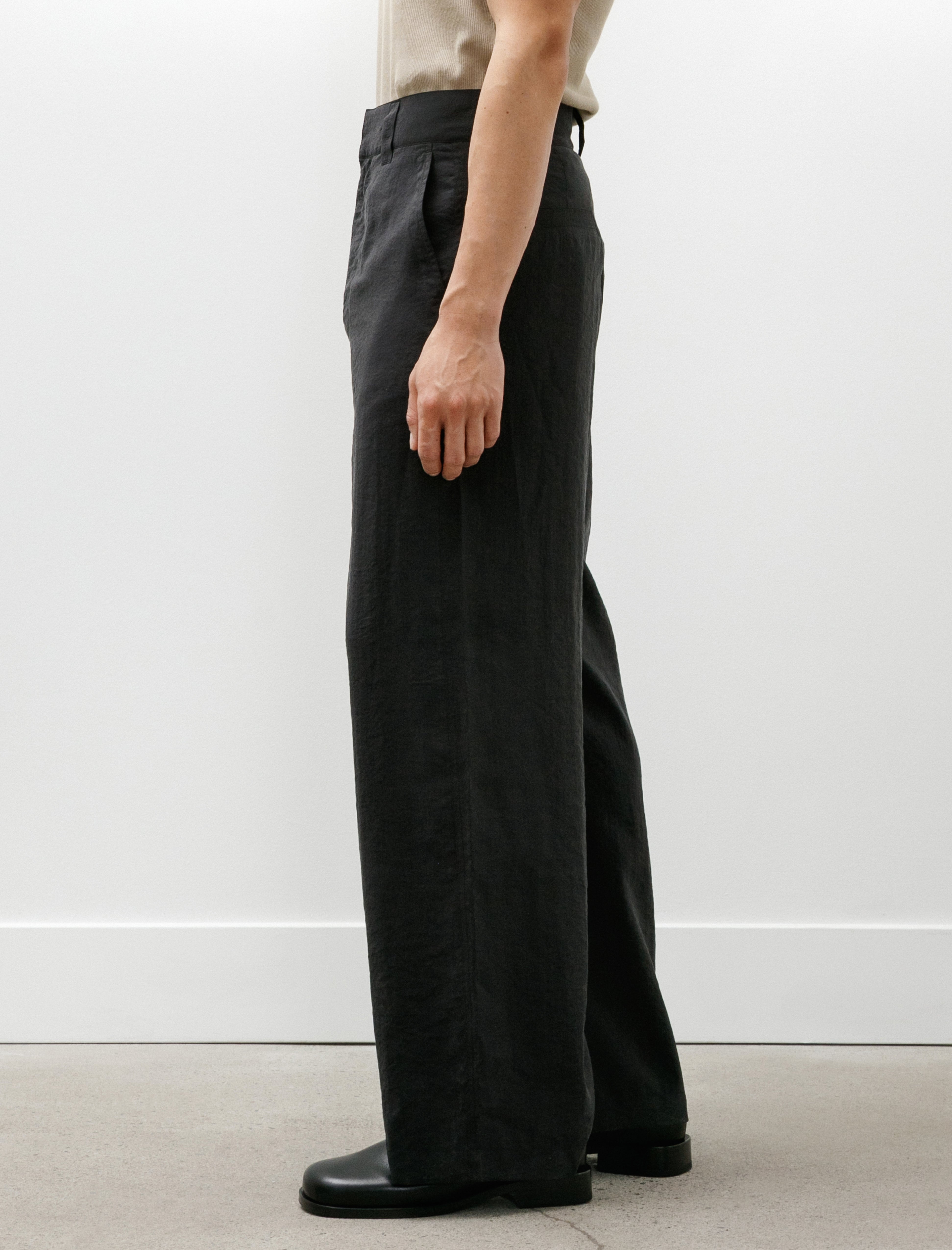 Lemaire Straight Tailored Pants Black