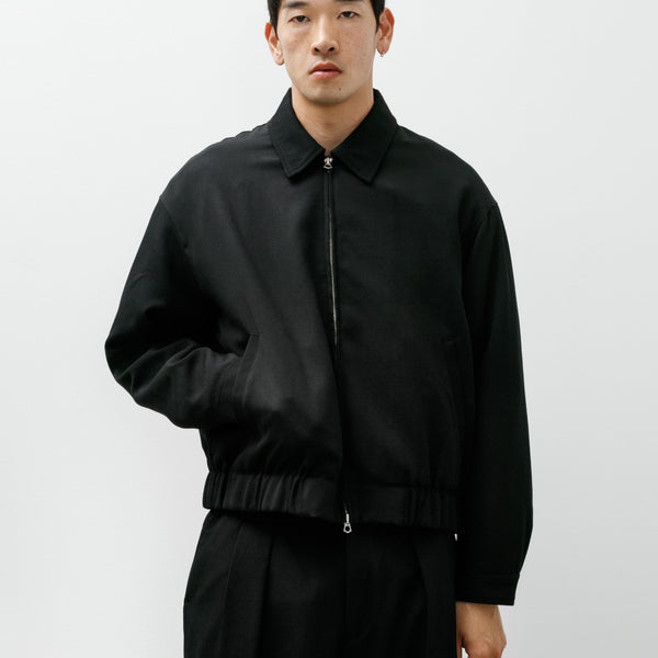 James Coward Machine Jacket Black Wool Garbardine – Neighbour