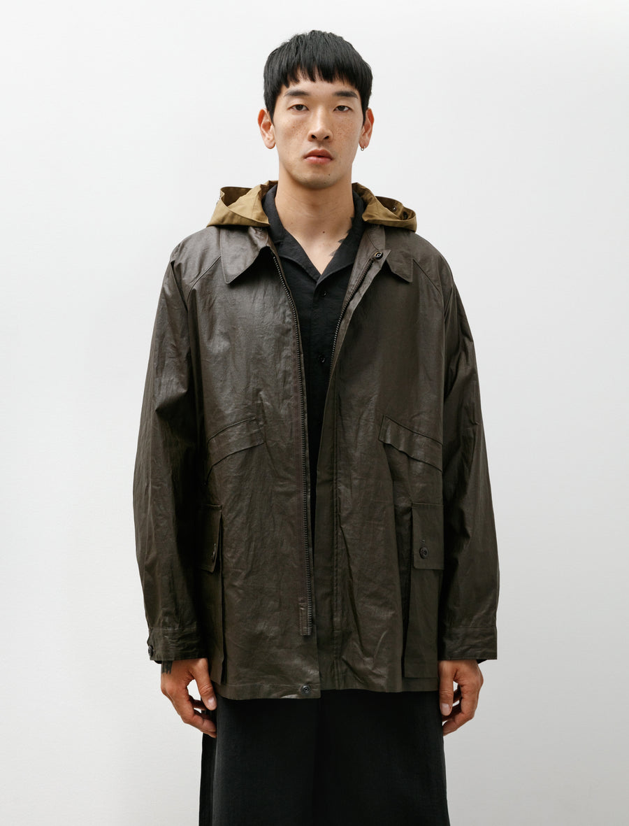 Rain Jacket With Detachable Hood Bronze - Image 4