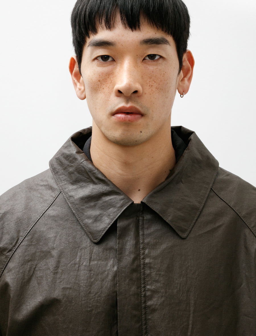 Rain Jacket With Detachable Hood Bronze - Image 6