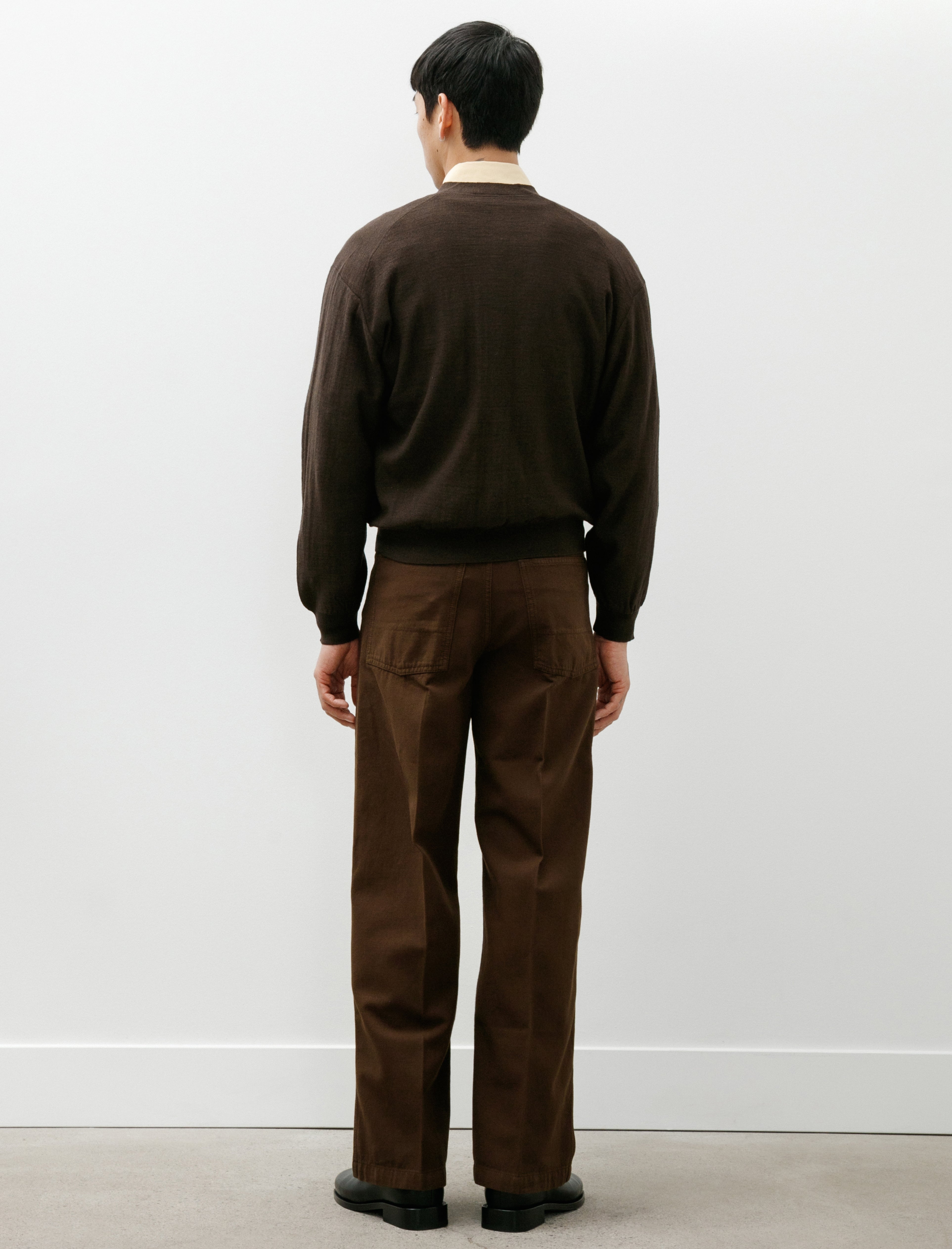 Lemaire Twisted Cardigan Dark Cacao