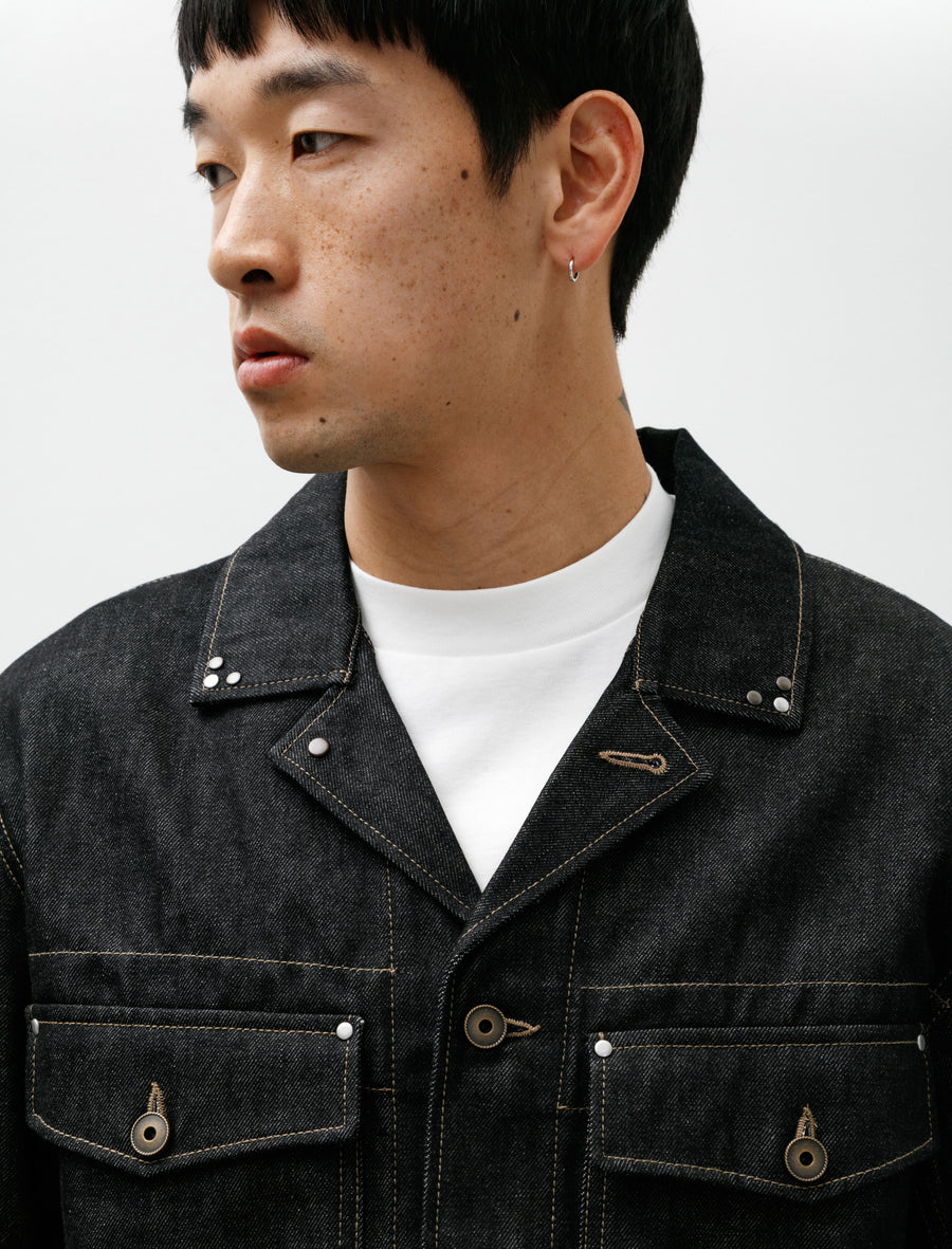 Lemaire Trucker Jacket With Studs Slate – Neighbour