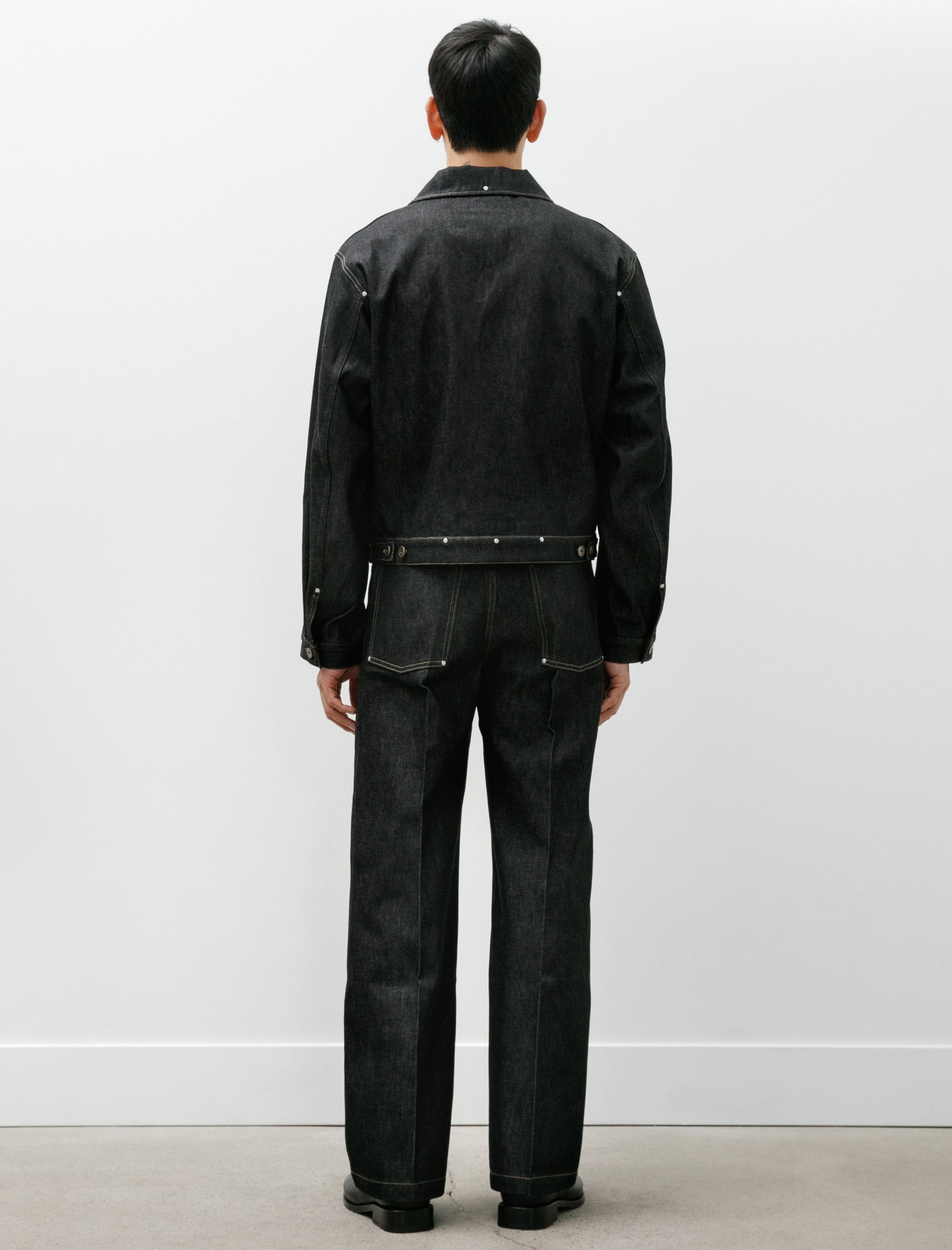 Lemaire Wide Pants with Studs Slate