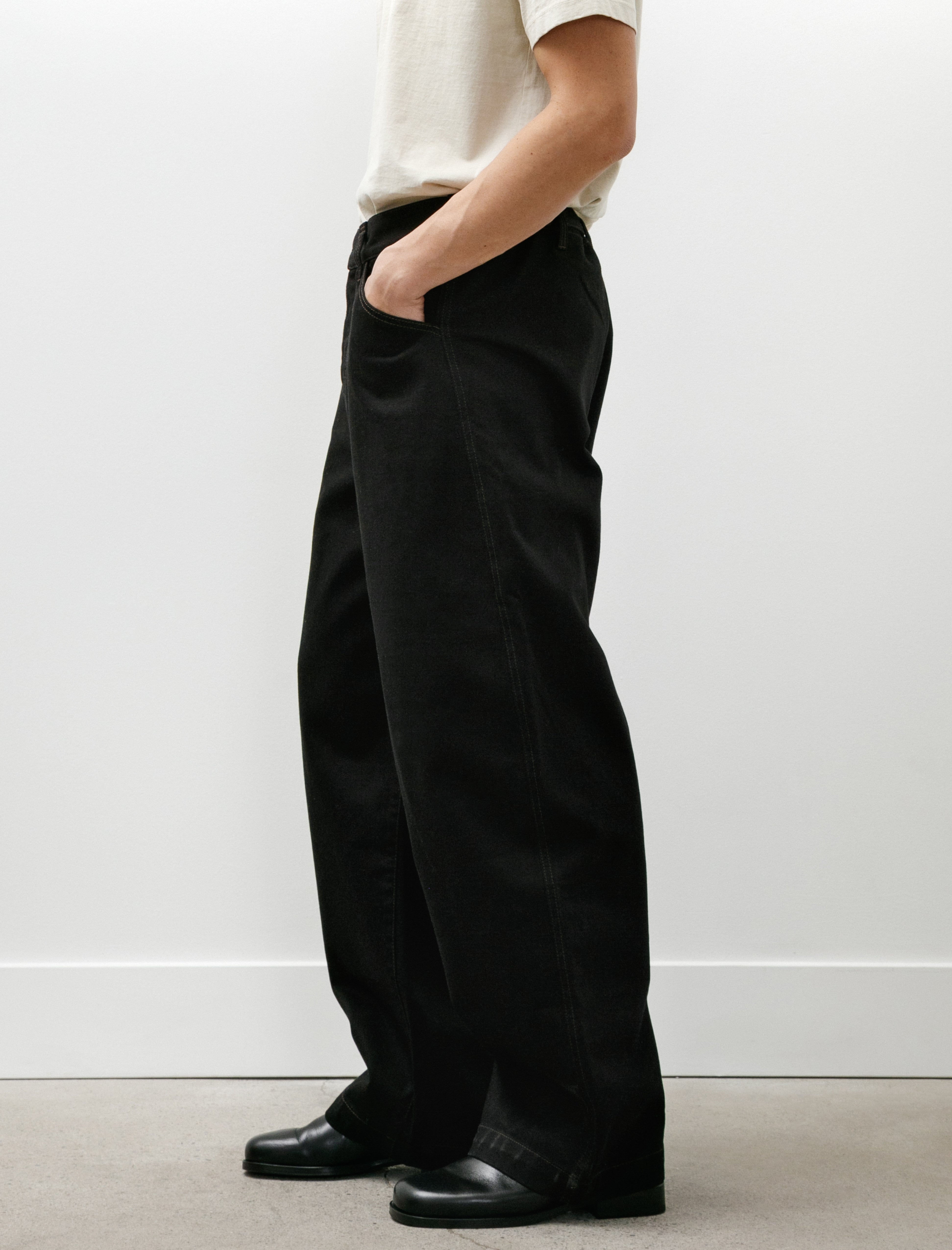 Lemaire Maxi Workwear Pants Black