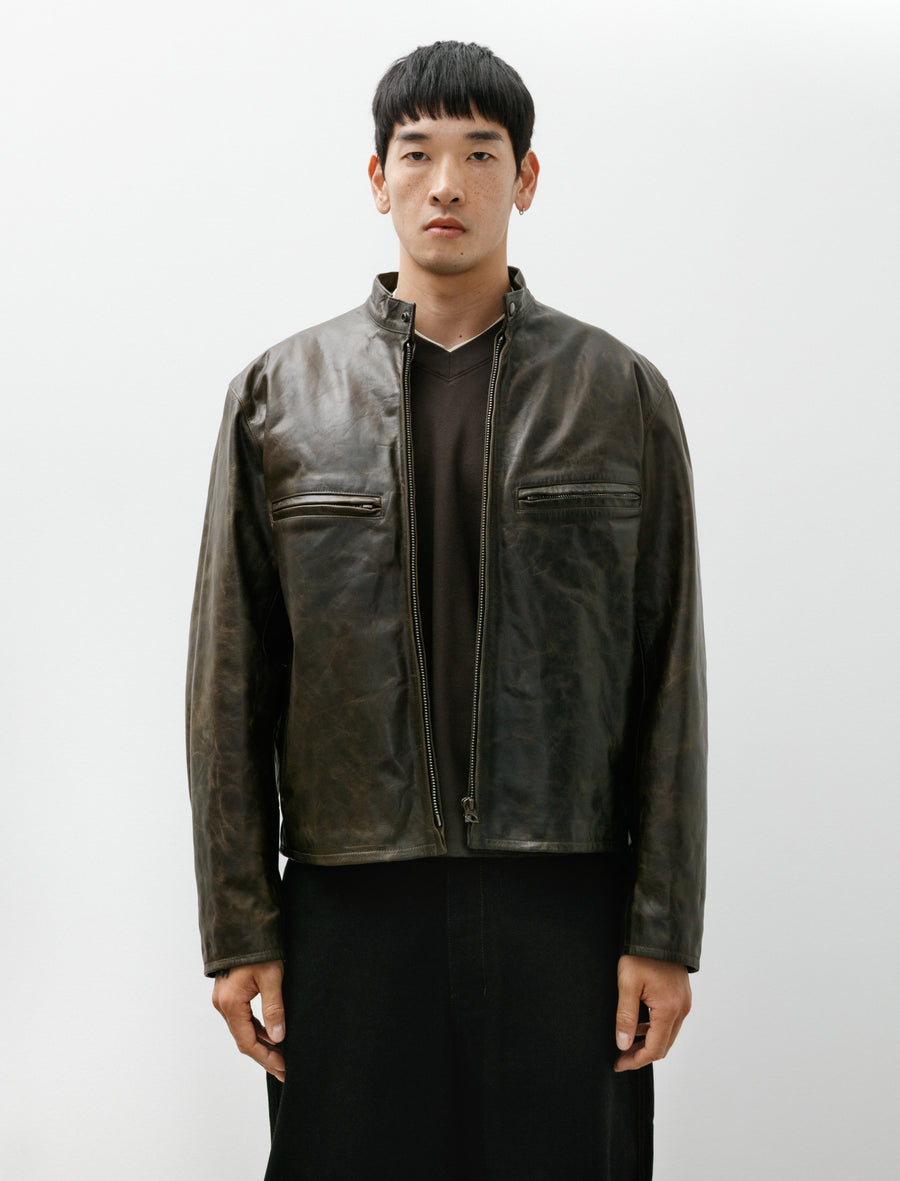 Boxy Biker Jacket Bronze - Image 4
