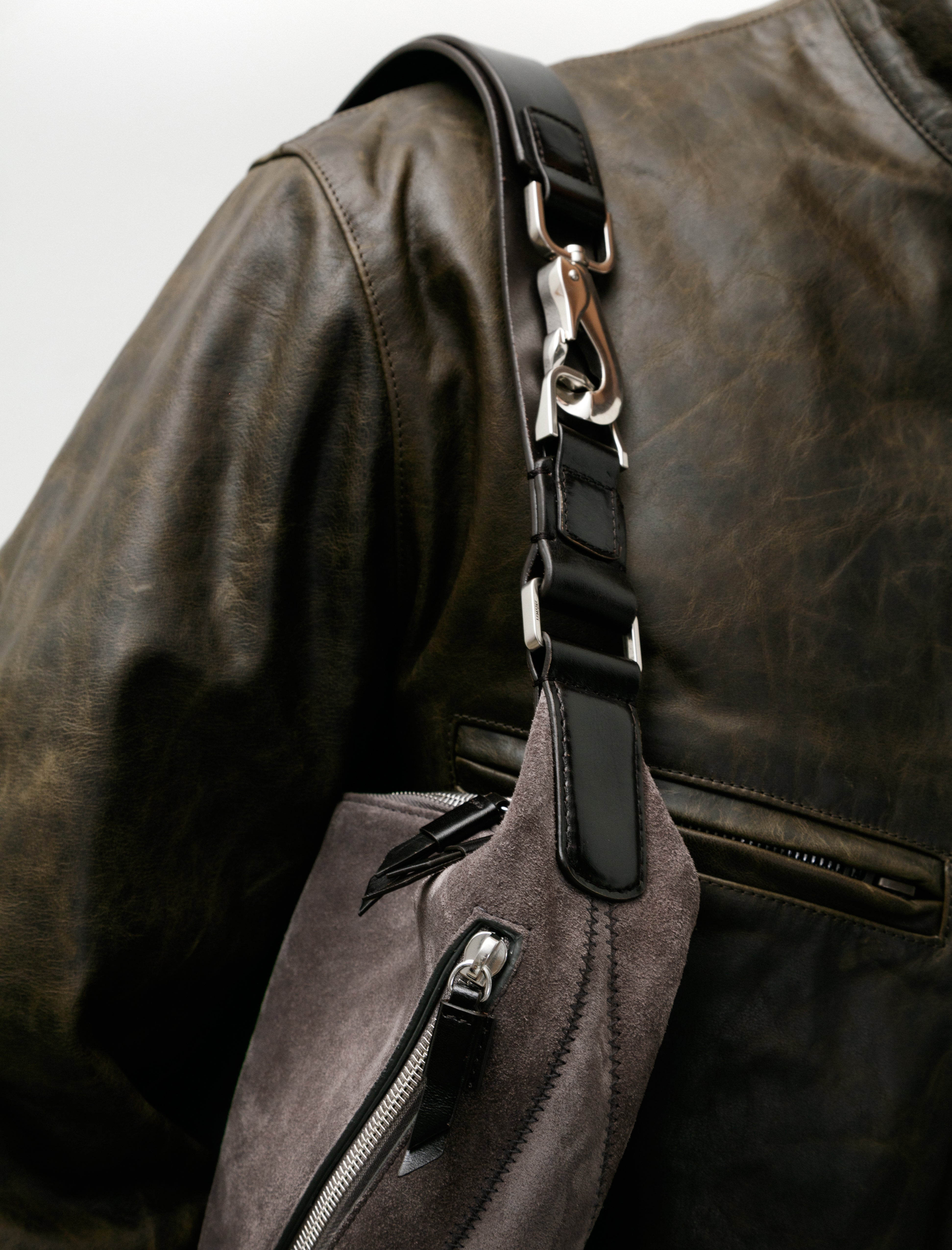 Lemaire Hobo Quiver Clip Bag Mink